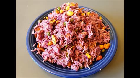 Purple Cabbage Pulav Red Cabbage Rice Easy Quick Healthy And