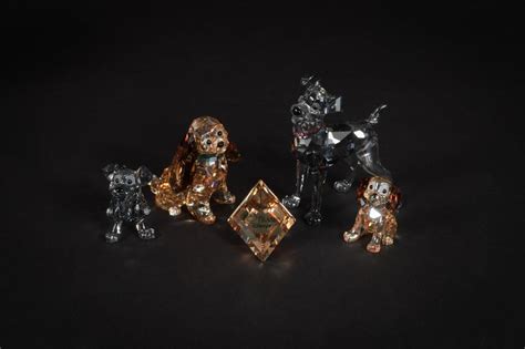 5 Boxed Swarovski Crystal Lady And The Tramp Pieces