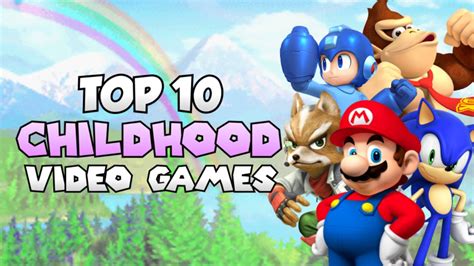 Top 10 Childhood Video Games Youtube