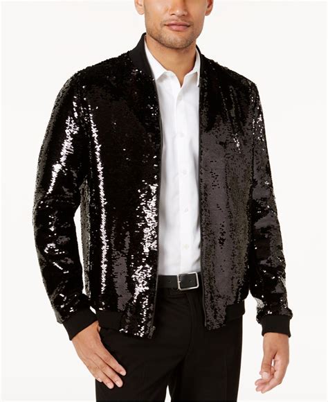 Inc International Concepts Sequin Bomber Jacket Created