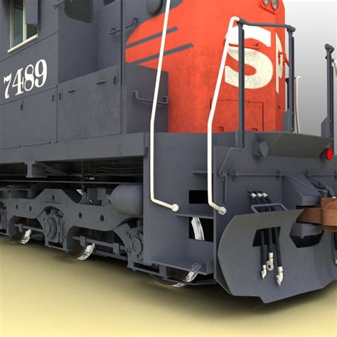Emd Sd45 Sp Locomotive 3d Model