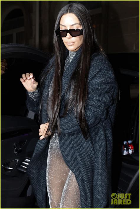 Kim Kardashian Goes Sheer And Sparkly While In Paris Photo 4262743