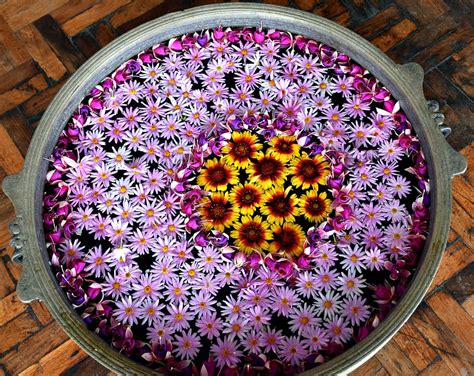 Hd Wallpaper Flower Rangoli Celebration Indian Festival Colorful