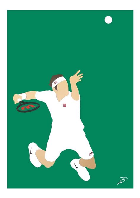 Roger Federer Serve Wimbledon New 2020 Poster Print A4 A3 Etsy Artofit