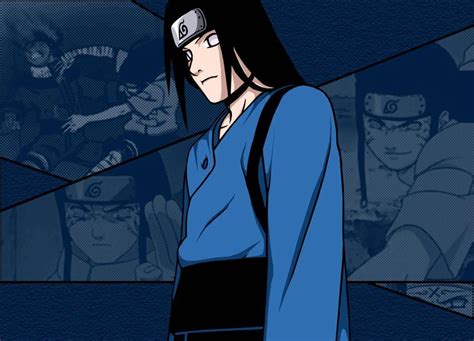 Download Blue Neji Hyuga Art Wallpaper Wallpapers Com