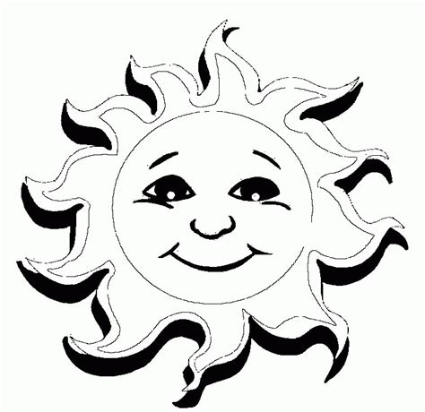 Sun Coloring Pages For Kids Coloring Pages Pictures I