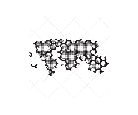 Hi Tech World Map Vector Pack Abstract World Maps For Graphic Design