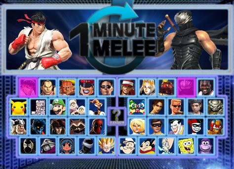My One Minute Melee Season One Line Up By Totalgymvssonic On Deviantart