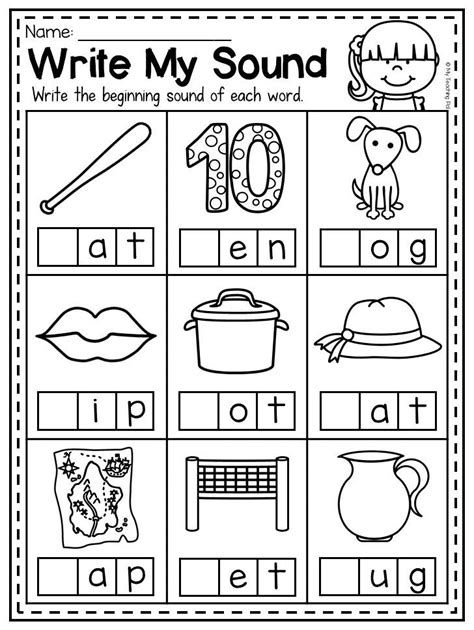 Beginning Phonics Worksheets For Kindergarten Jean Harrisons