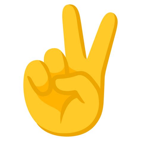 ️ Victory Hand Emoji V Emoji