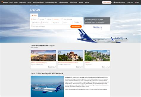 Aegean Airlines Edreams Odigeo Media Services