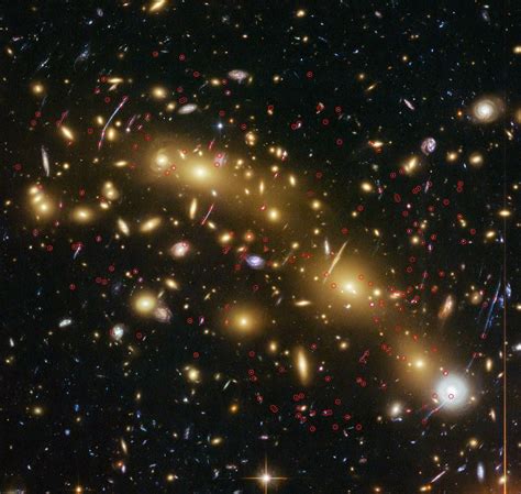 New Mass Map Of A Distant Galaxy Cluster Is The Most Precise Yet