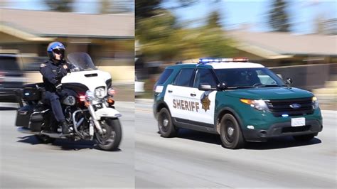 California Highway Patrol Motorcycle Sheriffs And Amr Responding Code