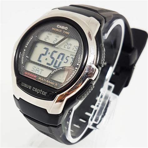 Wave Ceptor Black Casio Watch For Men Wv58a 1av Casio Watch Vintage