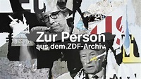 Zur Person - die historischen Interviews - ZDFmediathek
