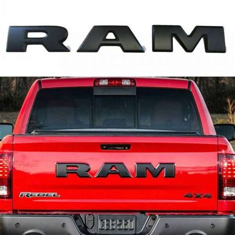 Ram Tailgate Letters One Set For Dodge Ram 1500 Years 2015 2016