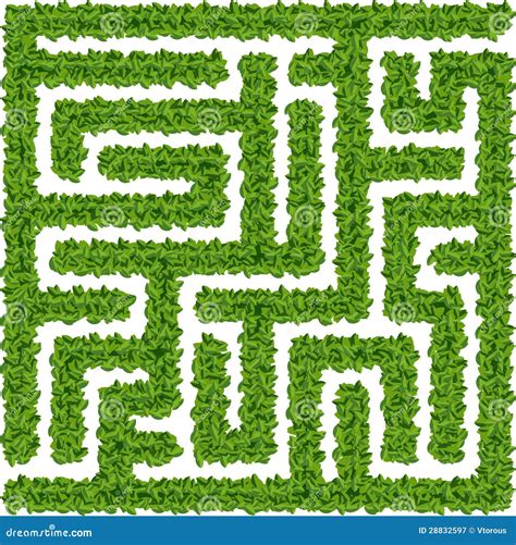 Bushes Maze Royalty Free Stock Photography Image 28832597