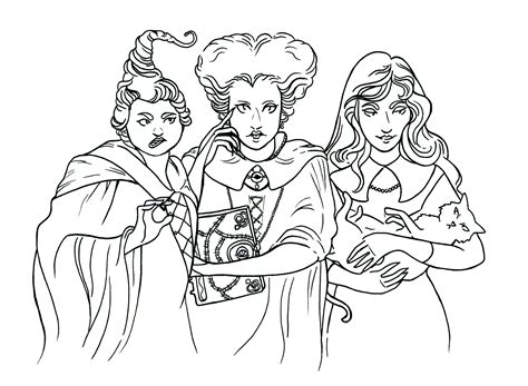 Halloween Coloring Sheets Hocus Pocus Coloring Pages