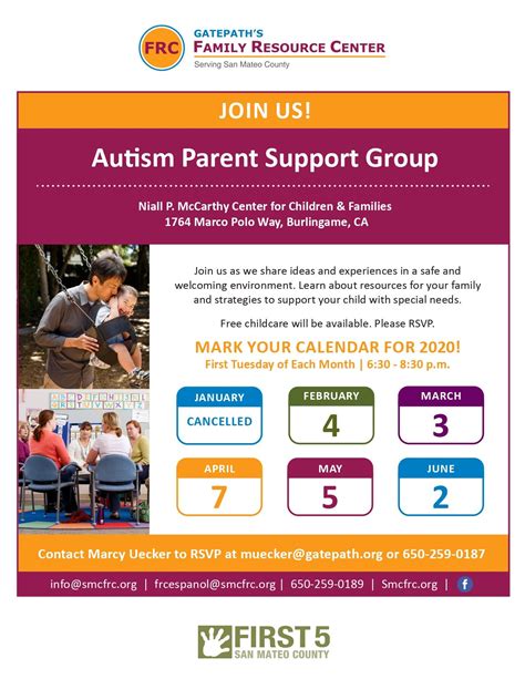 Burlingame Autism Parent Support Group Jun 2 2020 Gatepath