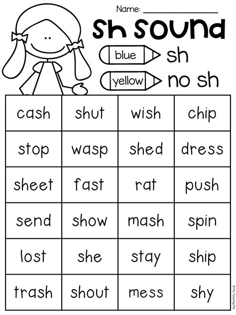 Start by writing a group of ten words each beginning with and ending with the same sound. Teach child how to read: Sh Printable Worksheets