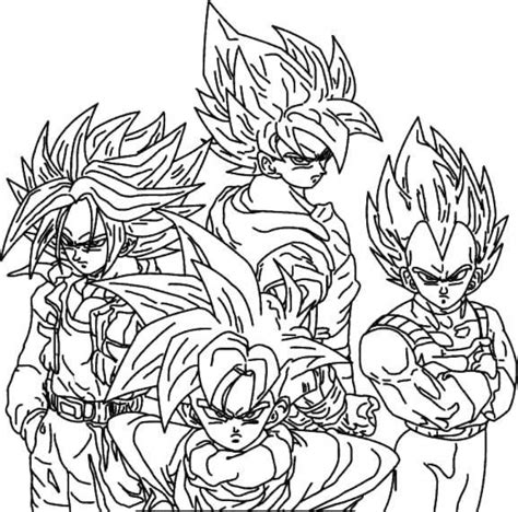 20 Free Printable Dbz Coloring Pages