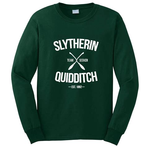 Slytherin Quidditch Adult Unisex Long Sleeve Shirt