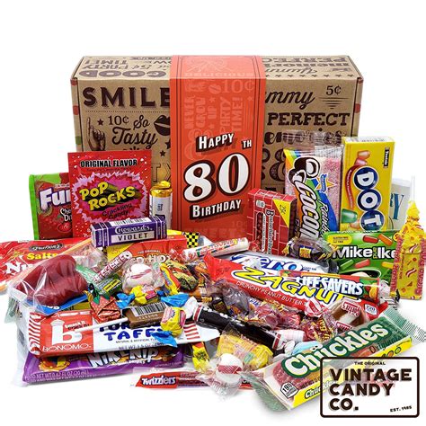 Vintage Candy Co 80th Birthday Retro Candy T Box 1941 Decade