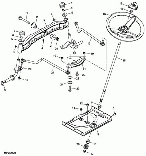 John Deere La115 Mower Deck Parts Diagram