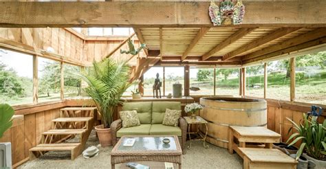 This Beautifully Converted Cedar Greenhouse Cabin Is Perfect For You