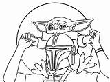 Yoda Coloring Baby Mandalorian Printable Colouring Clipart Starwars Wars Star Drawing Ecoloringpage Sheet Cartoon Popular Warrrior sketch template