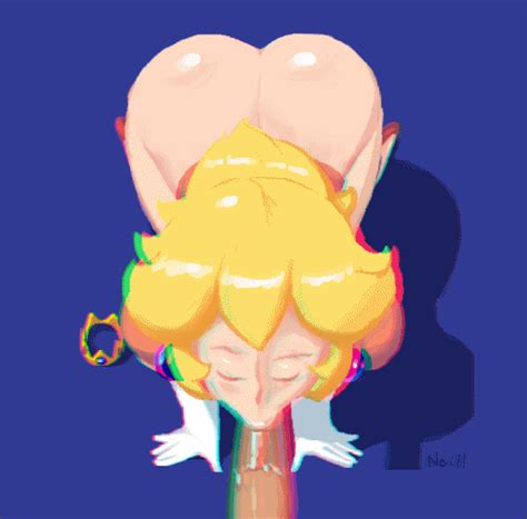 Af Princess Peach Super Mario Bros 1 Sucking Anaglyph Crown Cum