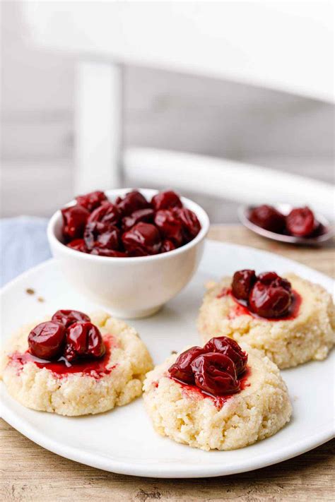 Low Carb Keto Cream Cheese Cookies With Cherry Glaze