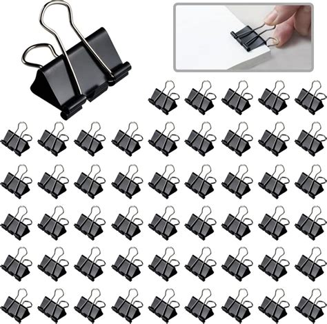 330 Pcs Medium Binder Clips 125 Inch Black Paper Clips