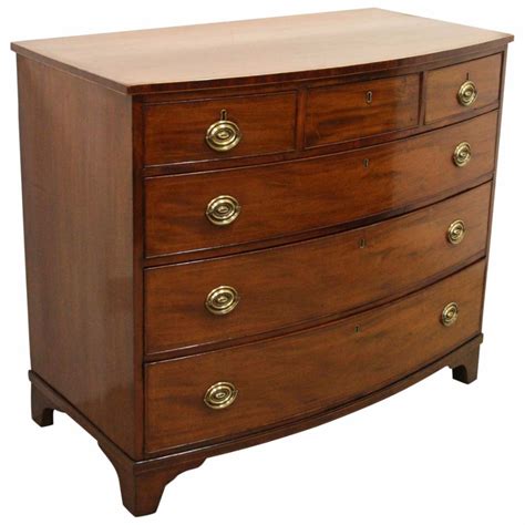George Iii Inlaid Mahogany Bow Front Chest Of Drawers 435455 Uk
