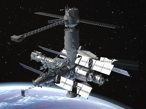 Mir Space Station Complex 3d Model By Squir