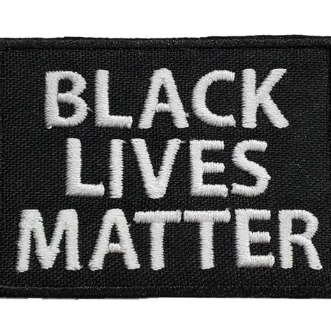 Black Lives Matter Embroidered Iron On Patch 25 X Etsy