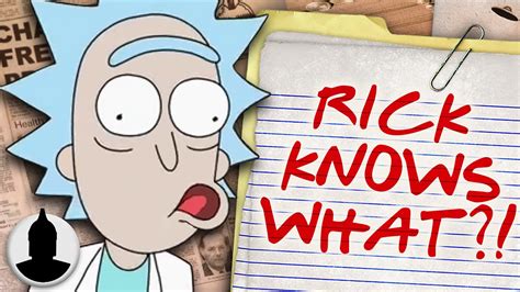 Rick Knows Hes In A Cartoon Rick And Morty Conspiracy Cartoon
