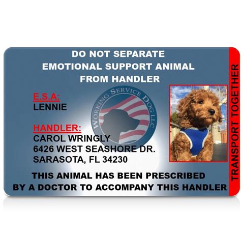 Emotional Support Dog Id Card Ph