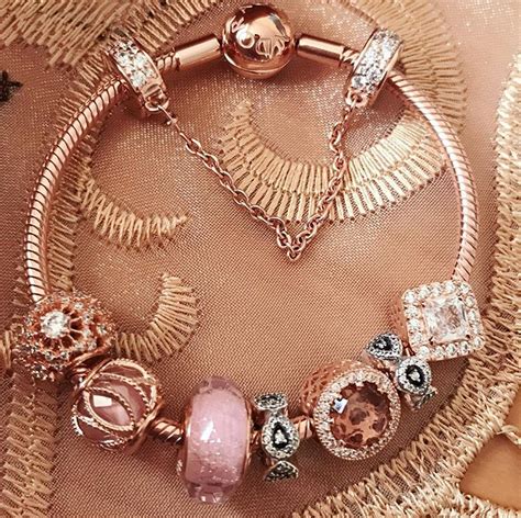 Pair this with rose gold plated earrings or rose gold plated necklaces for the perfect shimmer. Pandora rose gold charm inspo #pandorajewelry | Pandora rose gold, Pandora bracelet designs ...