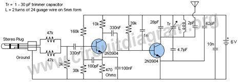 Mp3 Fm Transmitter Circuit Diagram