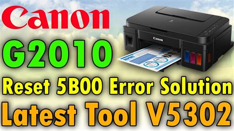 Canon G Reset Using Latest Service Tool Of Canon V Last Version Of Service Tool