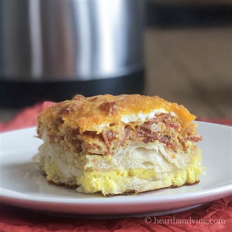 Breakfast Casserole With Biscuits And Bacon Hearth And Vine