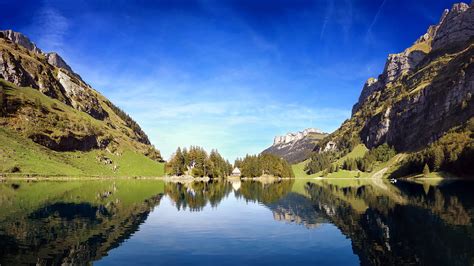 Desktop Hintergrundbilder Schweiz Natur Gebirge See Himmel 1920x1080