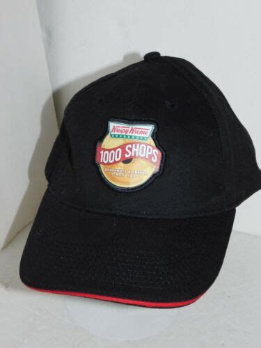 Krispy Kreme Doughnuts Hat Adult Shops Employee Uniform Black Ebay