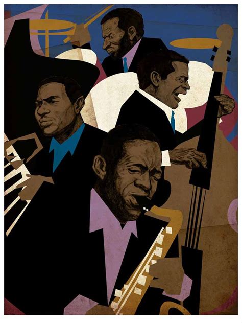 John Coltrane Quartet Illustration Seltzer Creative Group