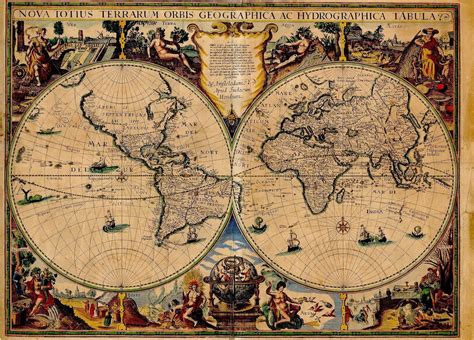 Ancient World Maps World Map 17th Century Old Maps Ancient World
