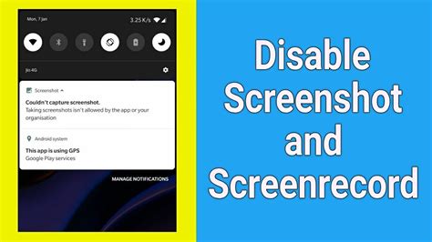 Disable Screenshot And Screenrecord Youtube