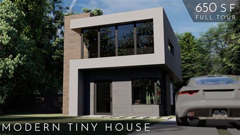 Ultra Modern Small House Idea Tiny House Tour Youtube
