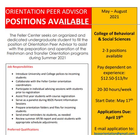 Ccjs Undergrad Blog Summer Orientation Peer Advisor Positions W