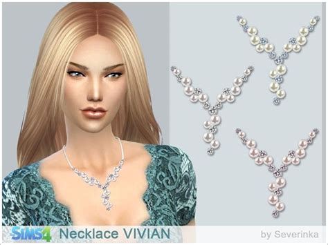 Necklace With Pearls In Romantic Style Found In Tsr Category Sims 4